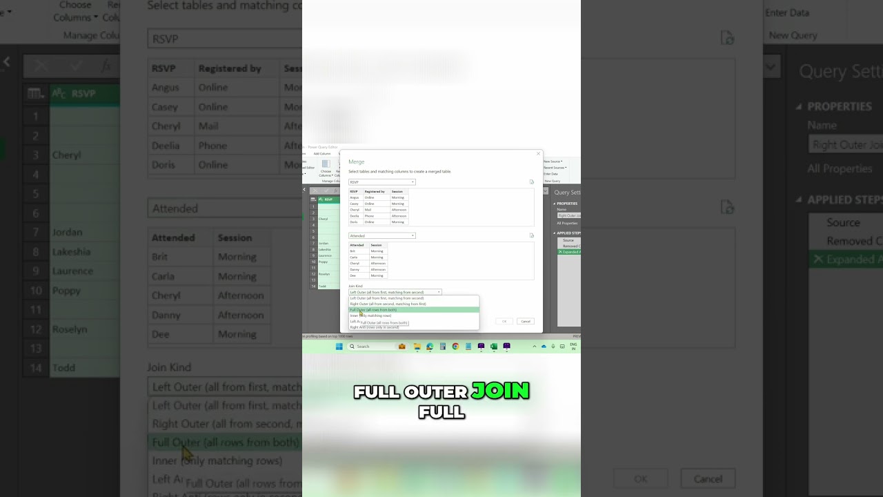 Power Query Full Outer Join: Merge ALL Data Like a PRO!