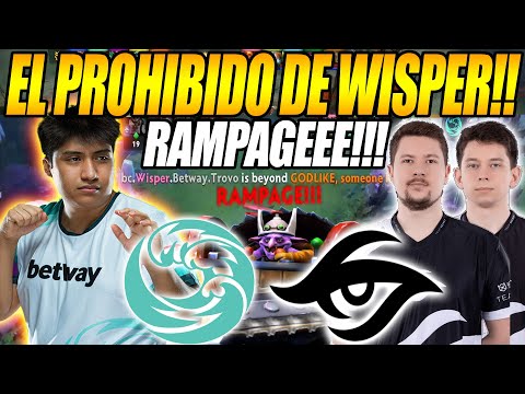 EL PROHIBIDO DE WISPER RAMPAGE!! BEASTCOAST vs SECRET - GAME 1 - THE INTERNATIONAL 10 DOTA 2