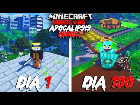 100 Days in Zombie Apocalypse: Minecraft Hardcore!