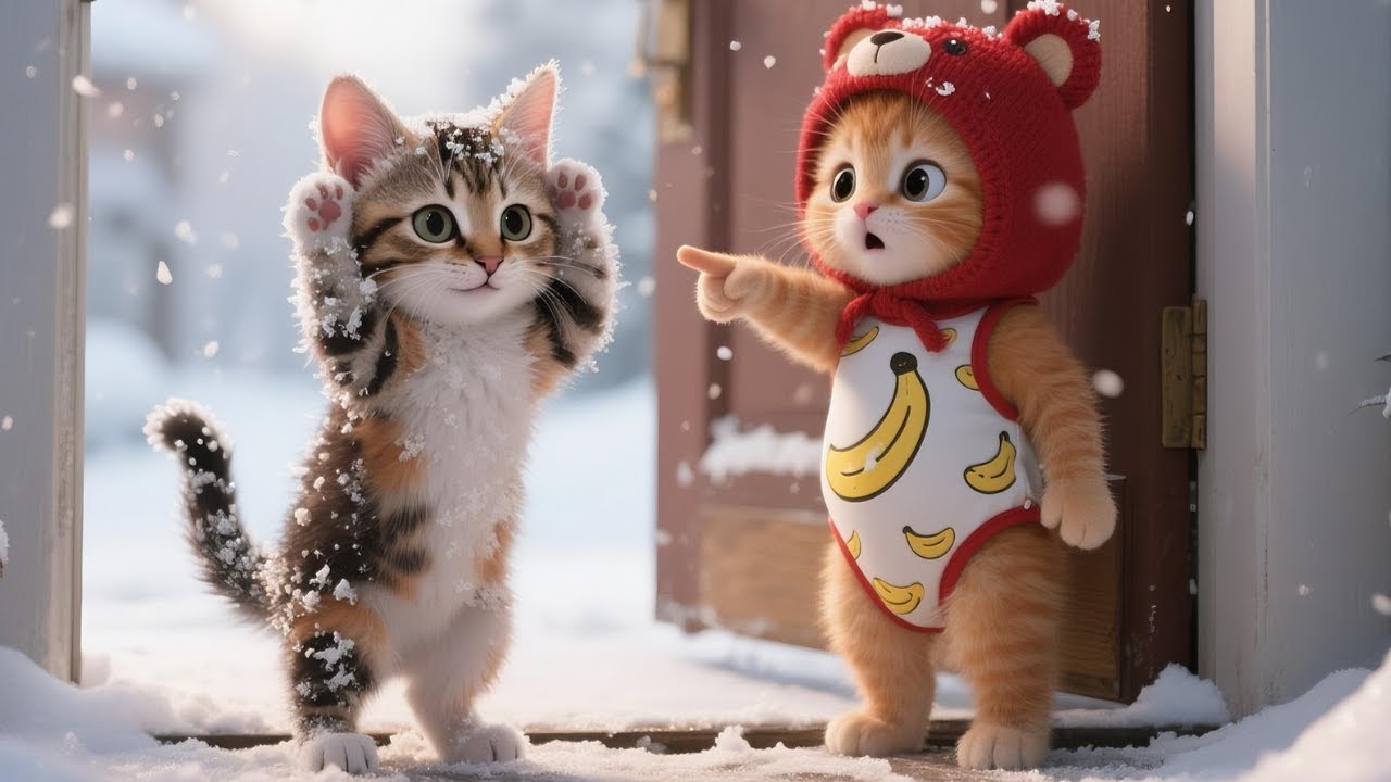 Stray Kitten Throws Away His Warm Coat in Freezing Winter… The Reason Stuns Everyone ❄️😿😲