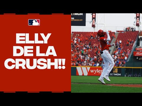 ABSOLUTELY DESTROYED! Elly De La Cruz's first career home run almost left the ballpark!