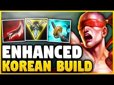 THE ENHANCED KOREAN ONE SHOT LEE SIN BUILD! (DELETE HEALTH BARS IN 1 SECOND) - League of Legends