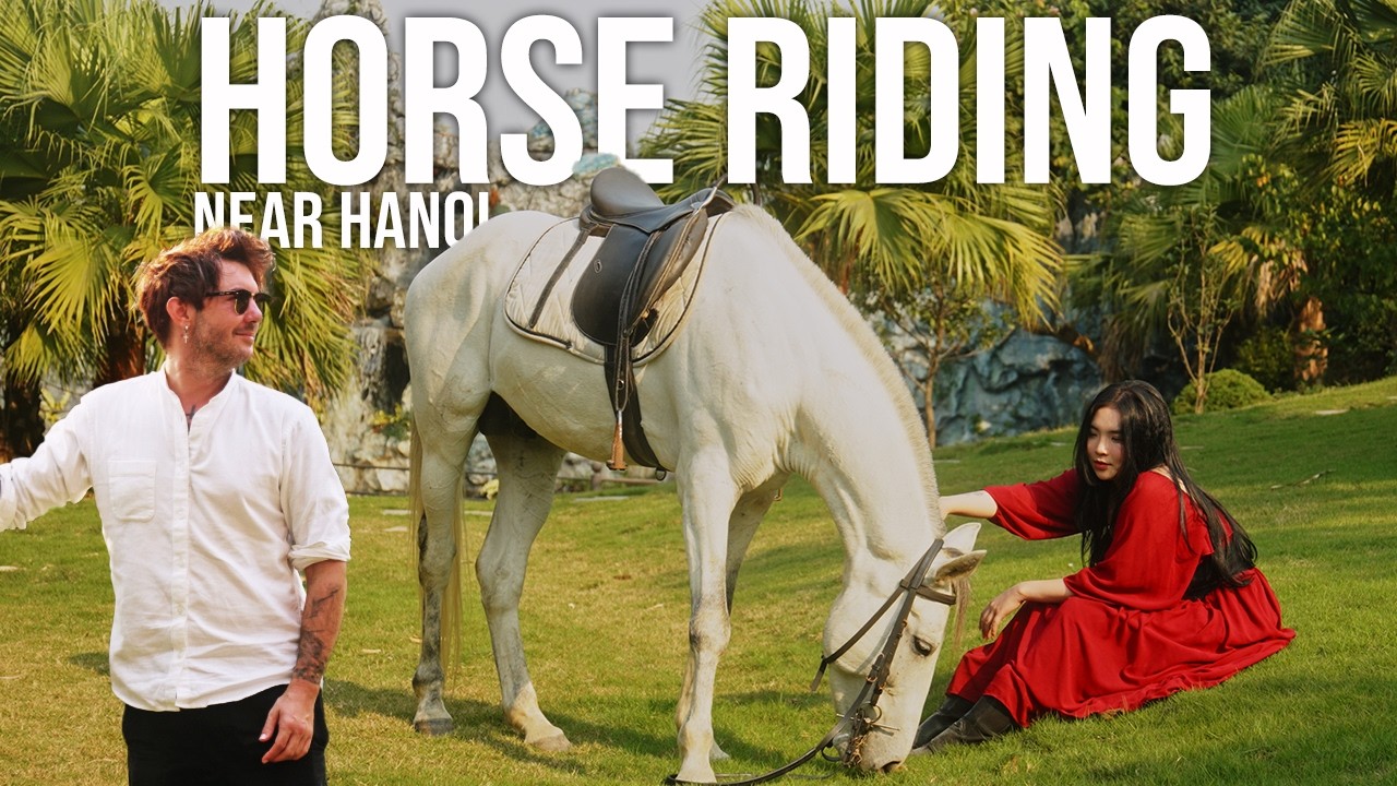 Horse riding near Hanoi countryside experience
