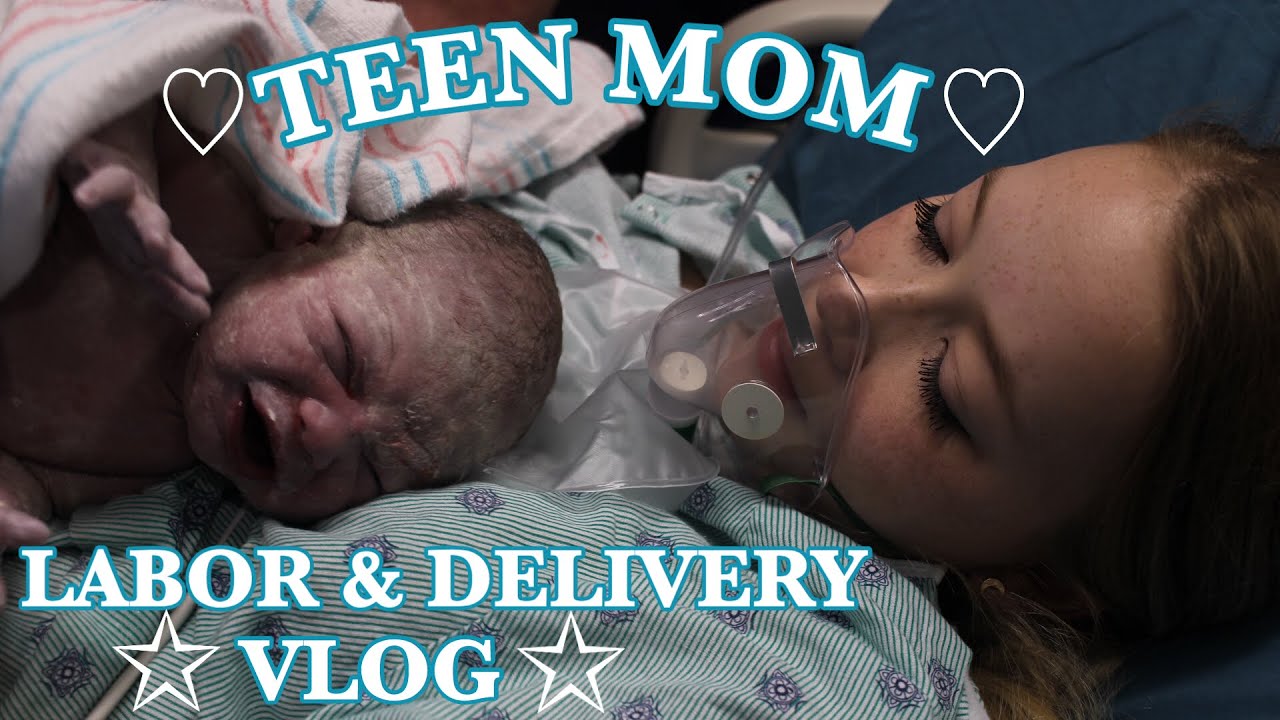 TEEN MOM LABOR & DELIVERY VLOG (induced at 39 weeks) 🤍🦋