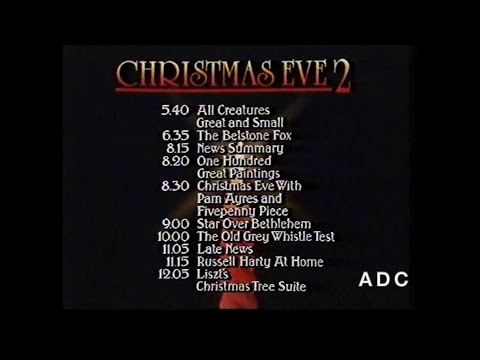 BBC2 announcer Clive Roslin 23rd December 1981