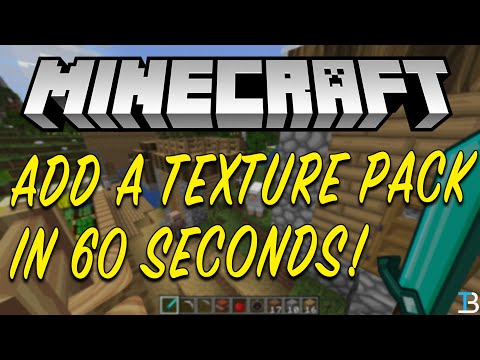 How To Add A Texture Pack to Minecraft in 60 Seconds