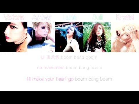 f(x) (에프엑스) - Boom Bang Boom Han/Rom/Eng Color/Member Coded Lyrics HD