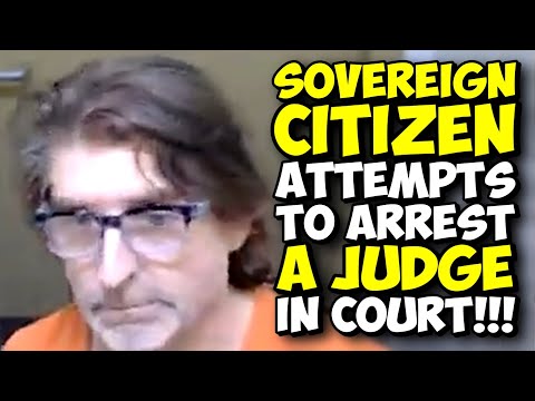 Un cittadino sovrano tenta di arrestare un giudice in tribunale!!! SovCit FALLISCE!!!