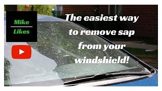 Easiest way to remove tree sap from your car windshield!