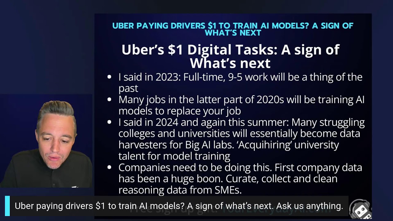 Uber paying drivers $1 to train AI models? A sign of what’s next