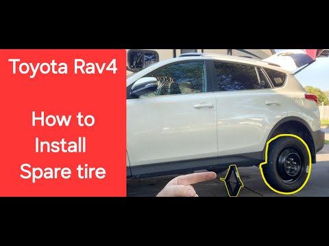 How to install  spare tire - Toyota Rav4