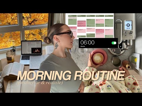 MA MORNING ROUTINE À 6H : tips pour se lever tôt, morning workout, selfcare & organisation