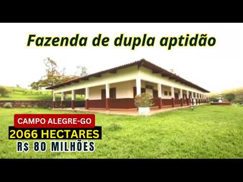 Ativo Rural de 2 066 Hectares em Campo Alegre de Goiás / Pecuária, Agricultura e Alta Escala