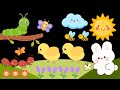 Cute Happy Spring Animals Soothing Baby Sensory With Visual Stimulation And High Contrast