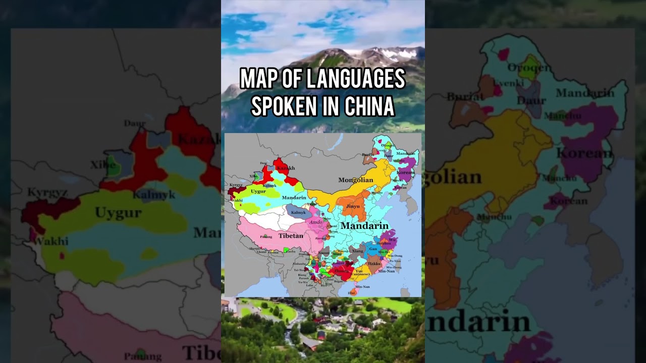 Map of languages spoken in China #shorts #china #language #fyp #subscribe #geography