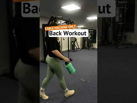 Cable Machine Only Back Workout