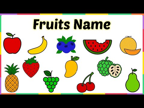 Fruits Name | Colour Fruits | fruits name | Fruits name in english | Learn Fruits | #fruits #fruit