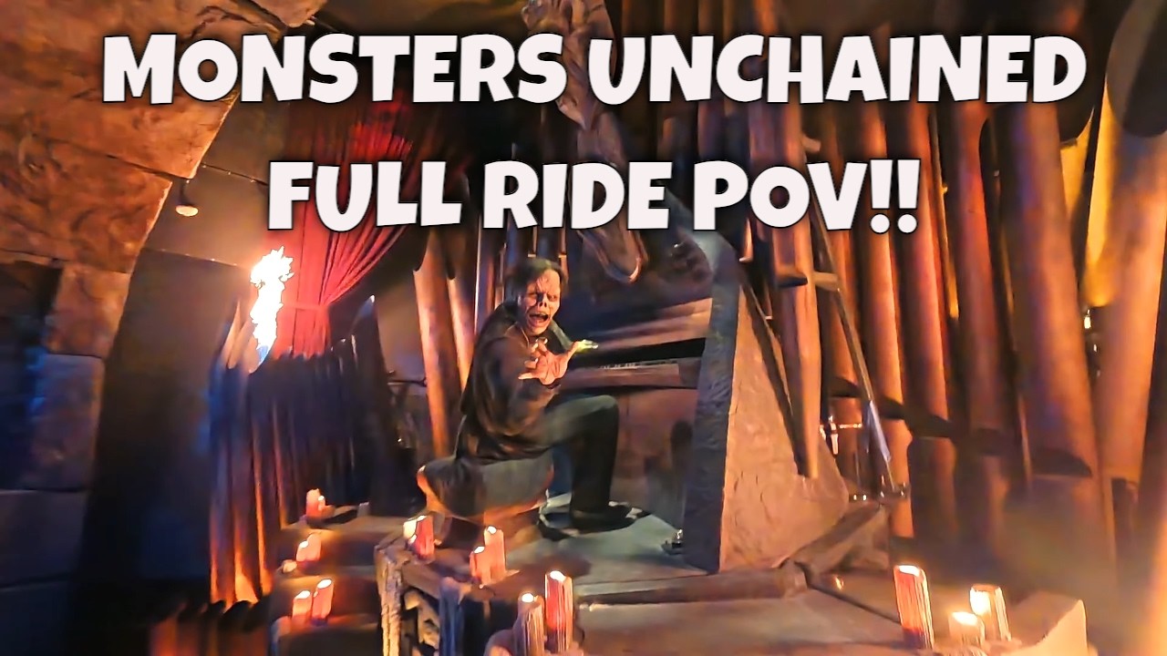EPIC UNIVERSE : Monsters Unchained Full Ride and Line POV