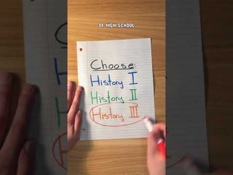 The Classes I Took My Sophomore Year of High School #shorts