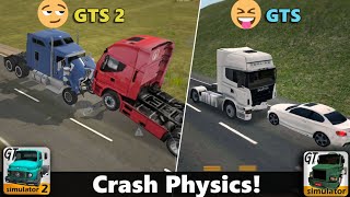 Truck Crash Comparison | Grand Truck Simulator 2 VS Grand Truck Simulator