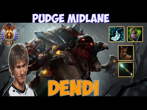 Dendi - Pudge Midlane Gameplay | Top Rank Pro Gameplay - Dota 2