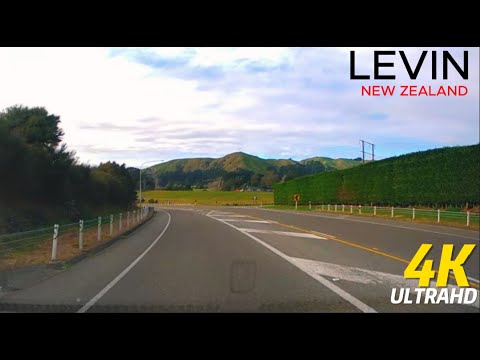 Levin to Palmerston North, New Zealand complete Scenic Drive 4K