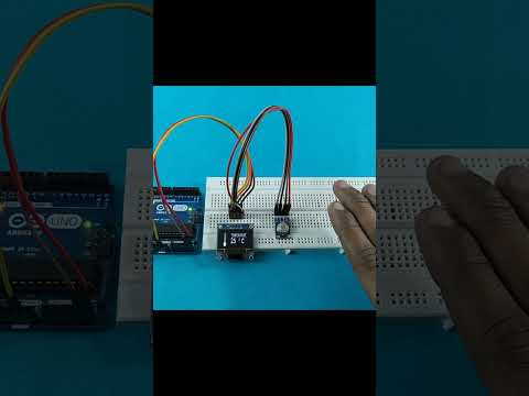 Arduino Experiment MLX90614 | Non-contact Infrared temperature sensor #shorts #experiment