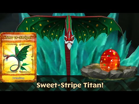 New Premium Sweet-Stripe Max Level 150 - Premium Slitherwing - Dragons:Rise of Berk New Update