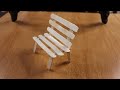 How To Make Bench or Sitting Chair Using Pop Sicle Stick  | Miniature Bench | Ice Cream Stick Bench