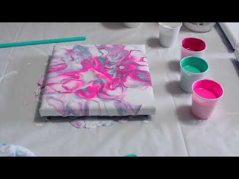 | Abstract Fluid Art | Acrylic Pour Painting | Easy Techniques