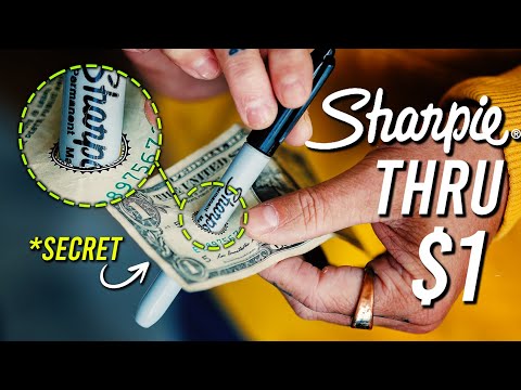 Sharpie THRU $1 Bill - TUTORIAL
