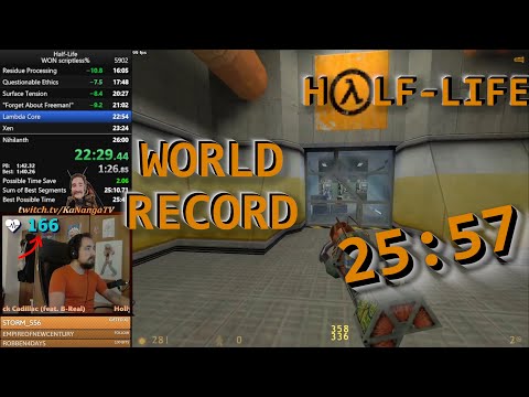 [Former WORLD RECORD] Half-Life in 25:57 scriptless Speedrun
