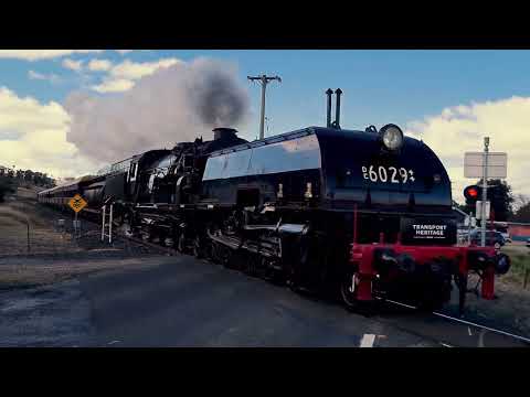 Riding the Beyer-Garratt 6029 steam train 4K