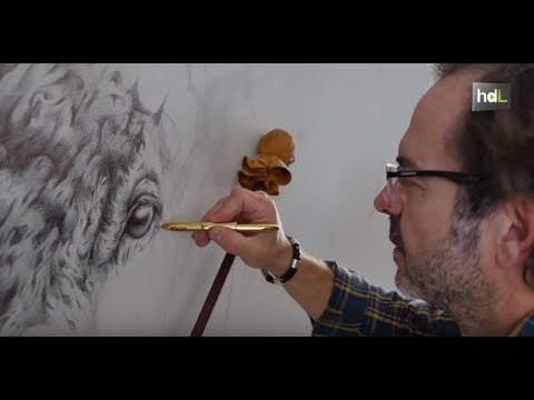 García Herrera, trazos a bolígrafo para animales de gran formato