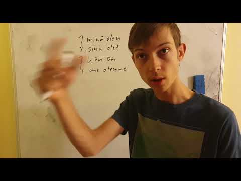 Present tense conjugation of 'be' in Finnish