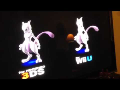 Mewtwo in Smash Bros. For 3DS and Wii U