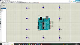 Download the video "12 LED Blinking with Arduino in Proteus"