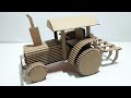 How To Make A Tractor In Cardboard