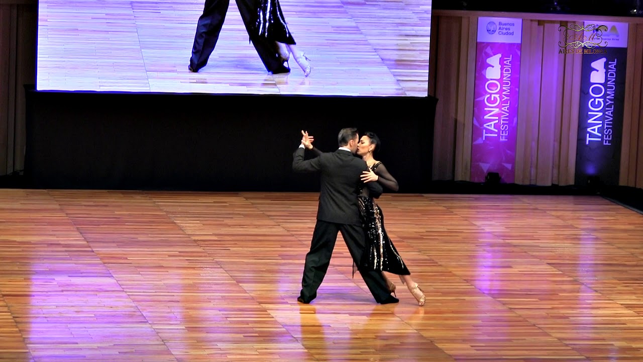 Puesto 2 semifinal escenario. Mundial de tango 2018, Dmitry Vasim Sagdiana Khamzina, Moscow