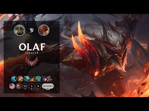 Olaf Jungle vs Taliyah - NA Grandmaster Patch 12.14