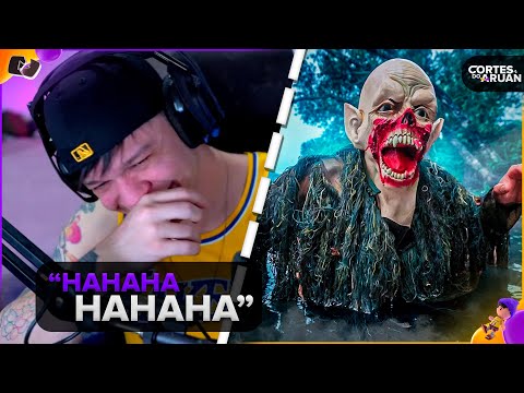 ARUAN REAGE: ASSUSTEI MEUS AMIGOS NO ACAMPAMENTO COM O MONSTRO (RENATO GARCIA) - Cortes do Aruan