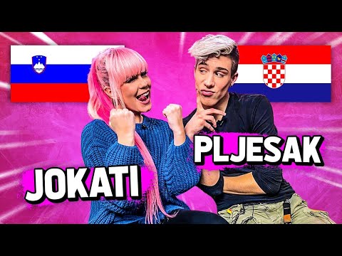 HRVAŠKI VS SLOVENSKI🇭🇷🇸🇮| Language Challenge | Nika Zorjan & Marco Cuccurin