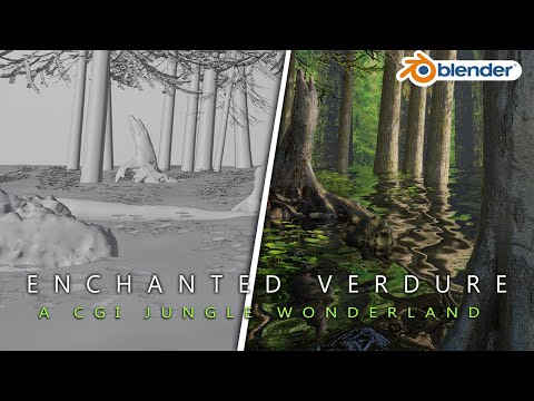 ENCHANTED VERDURE- A CGI JUNGLE WONDERLAND-MADE IN BLENDER