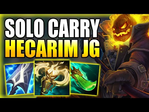 THIS BUILD ALLOWS HECARIM JUNGLE TO EASILY SOLO CARRY GAMES! - Best Build/Runes S+ League of Legends