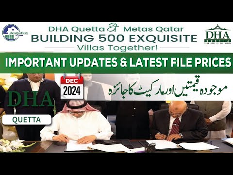 DHA Quetta & Metas Qatar Join Hands: 500 Villas Project & Latest File Prices 2024