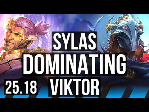 SYLAS vs VIKTOR (MID) | 9/3/8, Dominating | KR Master | 25.18