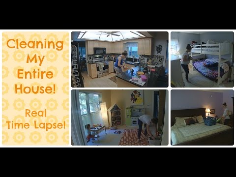 Cleaning My Entire House Pregnant - Real Time lapse Video