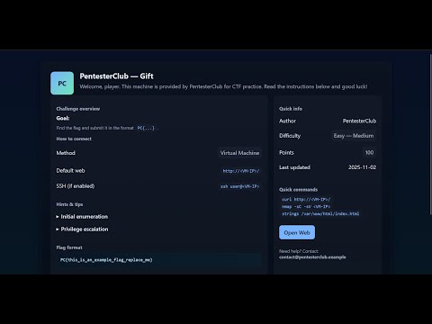 🏆 Prize CTF Challenge – Win Rewards for Hacking! | PentesterClub Official Event