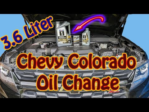 #DIY How to Perform an Engine Oil Change and Oil Filter Replacement 2022 Chevy Colorado 3.6 Liter