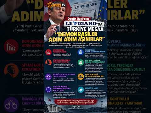 Özgür Özel Le Figaro'ya Ne Yazdı? #ÖzgürÖzel #LeFigaro #Türkiye #Demokrasi #Gündem